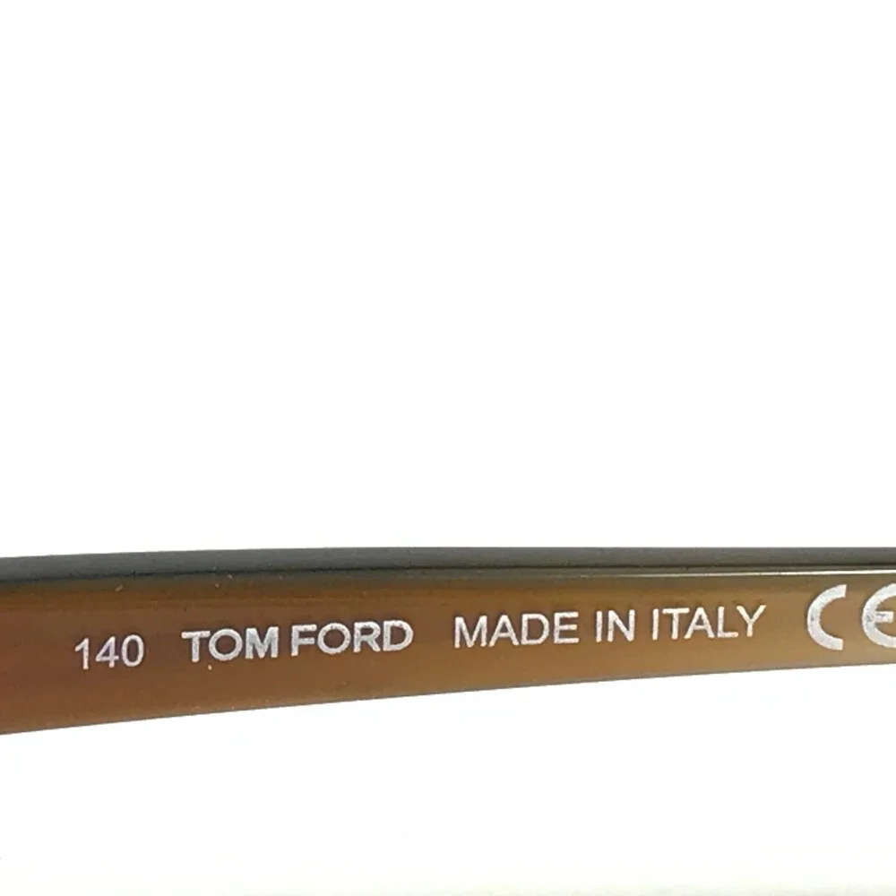 Tom Ford Eyeglasses Frames TF5120 095 Dark Clear Brown Round Full Rim 47-17-140